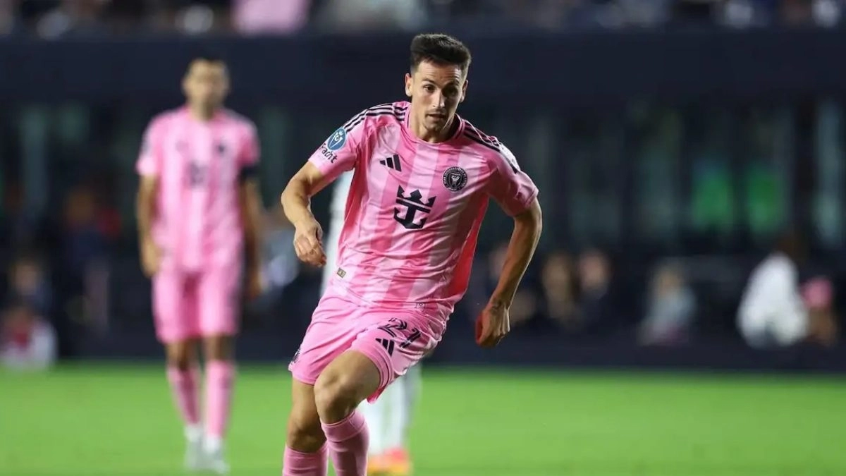 Tadeo Allende during a match with Inter Miami