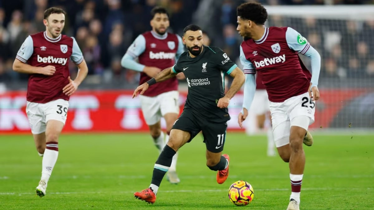 <p>Mohamed Salah in a West Ham - Liverpool match</p>