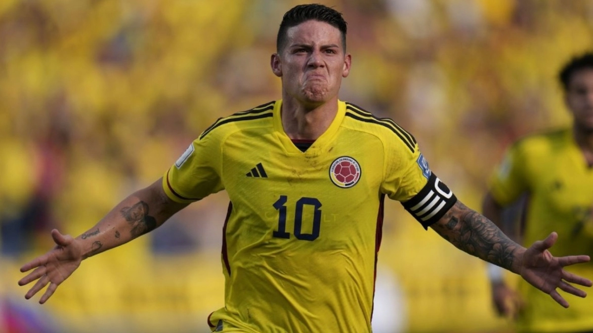 <p>James Rodríguez, offered to an Argentine club</p>