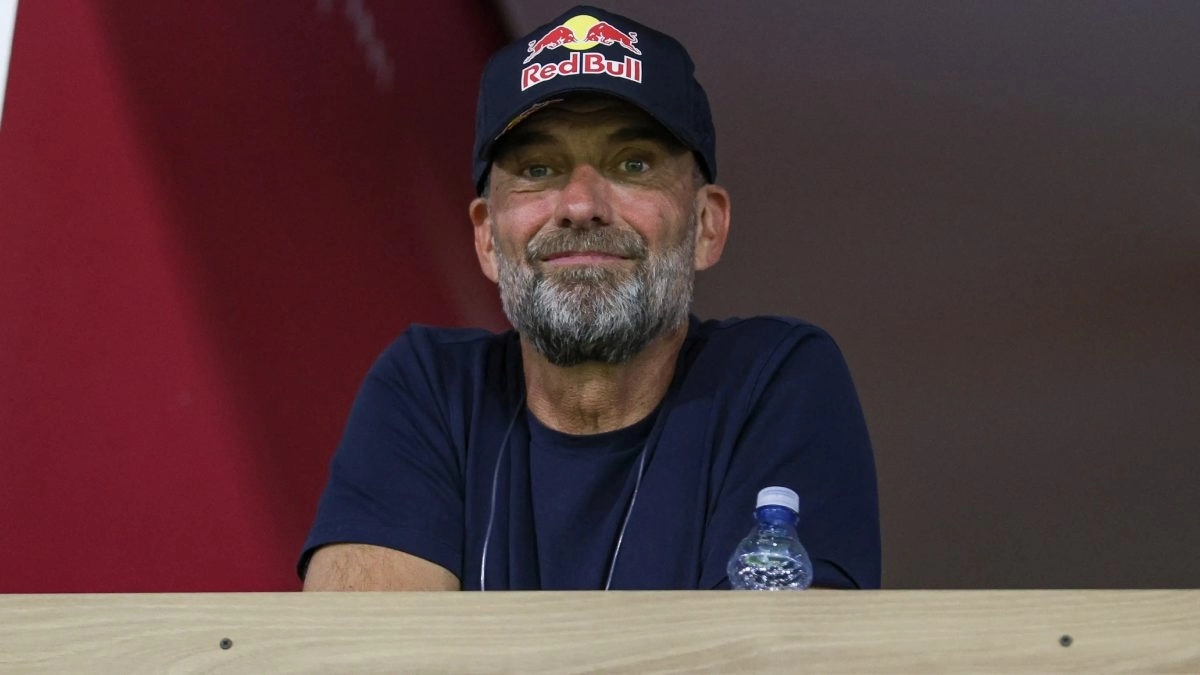 Jürgen Klopp con los colores de Red Bull