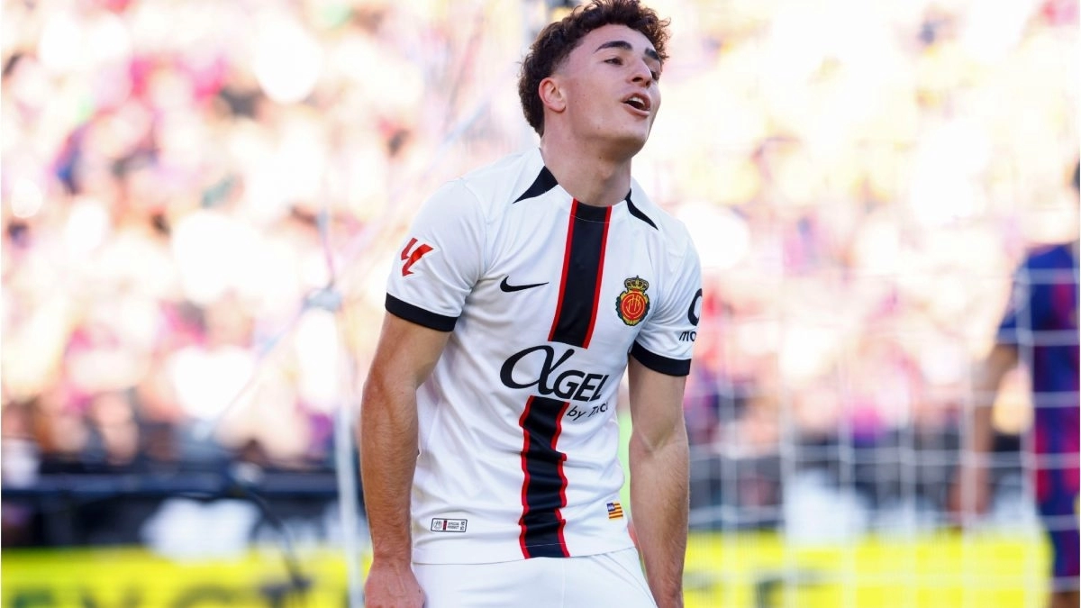 Jan Virgili durante un partido con el Mallorca