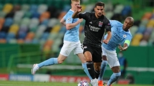 Aouar, partidazo ante el City