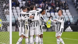Los jugadores del conjunto italiano celebran un gol. Foto: Juventus de Turín
