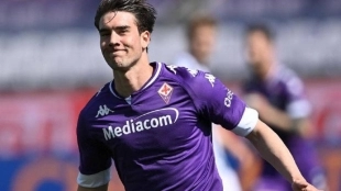 El delantero serbio anotó un hat trick ante el Spezia. Foto: Getty