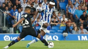El delantero nigeriano ya se ha ganado el cariño de la afición donostiarra. Foto: RTVE