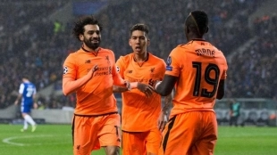 Sadio Mané, Mohamed Salah y Roberto Firmino han formado un ataque para la historia. Foto: ESPN
