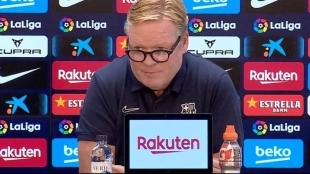 Koeman, en el Barça no se admiten perdedores como tú. Foto: Barça TV