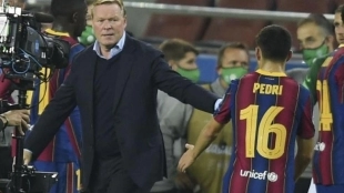Las 4 opciones de Koeman para suplir a Pedri. Foto: fcb88.com