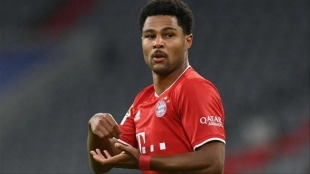 Serge Gnabry podría renovar pronto con el Bayern. Foto: Getty
