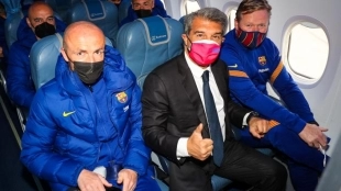 Reunión Laporta-Koeman como resaca de la final. Foto: elnacional.cat