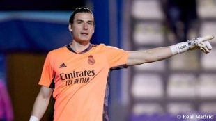 Andriy Lunin elige destino. Foto: Real Madrid