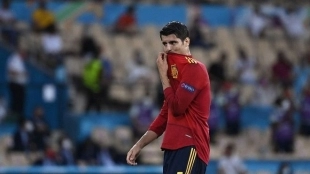 Morata, el delantero titular de la Selección Española, cuestionado - Foto: Sport