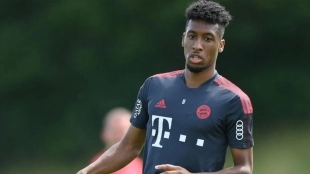 Primer intento del Barcelona por Kingsley Coman / FCBayern.com