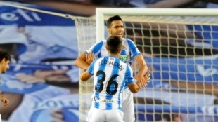 Martín Zubimendi tira la puerta. Foto: Marca