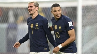 Antoine Griezmann y Kylian Mbappé, las dos grandes estrellas de la selección de Francia. Foto: Yahoo Deportes