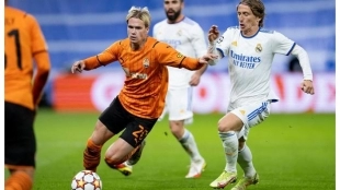 Mykhaylo Mudryk, jugador del Shakhtar Donetsk. Foto: MARCA