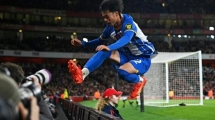 Kaoru Mitoma, jugador del Brighton & Hove Albion. Foto: BeSoccer