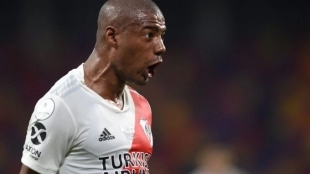 El charrúa seguirá perteneciendo a River. Foto: @RiverPlate