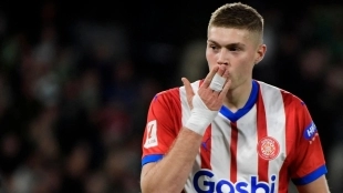 Artem Dovbyk, delantero del Girona que podría salir rumbo al Atlético de Madrid