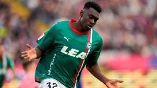 Samu Omorodion, Atlético de Madrid forward who could sign for Aston Villa in the summer.