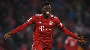 Alphonso Davies, player of Bayern Munich and sought after by Real Madrid.