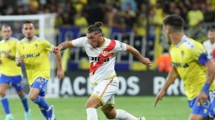 Pacha Espino, jugador del Rayo Vallecano