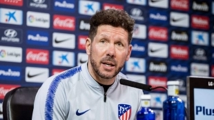 Cholo Simeone, entrenador del Atlético de Madrid 
