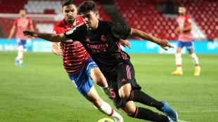 Miguel Gutiérrez, left-back for Girona with a history at Real Madrid.