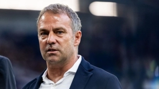 <p>Hansi Flick, current coach of FC Barcelona</p>