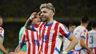 <p>Julio Enciso, player for Brighton and the Paraguay national team</p>