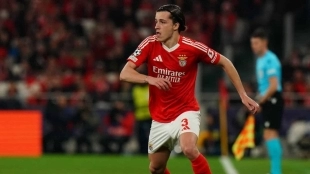 Álvaro Carreras, lateral del Benfica