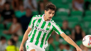 Johnny Cardoso, centrocampista del Real Betis 