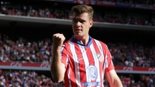 Alexander Sorloth, delantero del Atlético de Madrid 