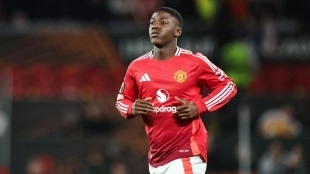 Kobbie Mainoo, centrocampista del Manchester United