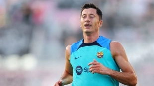 <p>Robert Lewandowski, forward of Barcelona</p>