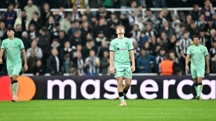 The Athletic Club players in the defeat against Newcastle in the Champions League