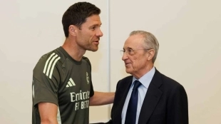 Florentino Pérez and Xabi Alonso