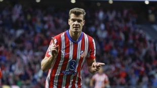 Alexander Sorloth, delantero del Atlético de Madrid 