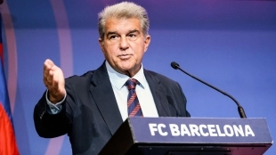 <p>Joan Laporta, President of FC Barcelona</p>