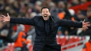 Cholo Simeone, entrenador del Atlético de Madrid 