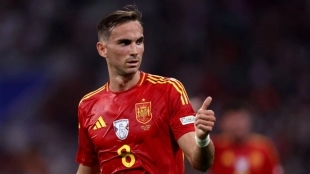 Fabián Ruiz durante un partido con la selección española