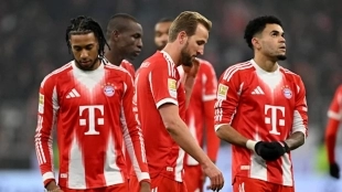 Los jugadores del Bayern de Múnich tras una derrota