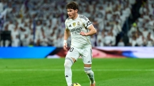 Fran García, left-back of Real Madrid.