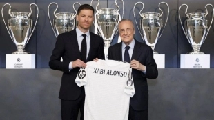 Florentino Pérez and Xabi Alonso