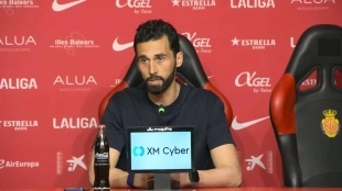 Álvaro Arbeloa during the press conference following Real Mallorca - Real Madrid